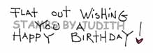 F-197 Flat Out Birthday